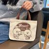 Bolso de Lona de Moda para Mujer 2026 Nuevo Modelo Bolso Tote Bolsa para Lonchera Minibolsa de Mano Bolsa para Almuerzo de Estudiante y Viajero al por Mayor