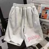 Pantalones Cortos Deportivos Estilo Americano para Hombre, Novedad Verano 2026, Pantalones Cortos Holgados Casuales con Estampado de Letras, Pantalones de Marca de Moda