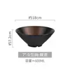 Cuenco Cubo Estilo Japonés Cerámica Creativa Gres Grueso Vintage Cuenco para Fideos Vajilla Hogar de Alta Calidad Cuenco Abierto Grande Tipo Cuerno