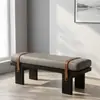 Banco de Madera Maciza Nórdico, Banco al Pie de Cama Estilo Diseñador, Banco para Cambiar Zapatos en la Entrada, Banco Artístico, Banco Largo para Vestíbulo
