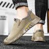 Zapatos de trabajo para ropa de trabajo de obra zapatos de moda zapatos casuales zapatos de protección laboral para hombre otoño de un paso suela gruesa antideslizante de corte bajo