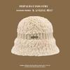Sombrero de Otoño e Invierno para Mujer Estilo Coreano Combinable Felpa Tejido de Lana Sombrero Pequeño Tipo Pescador Realza el Rostro Sombrero de Cubo Cálido Sombrero Tipo Cubeta Sombrero Tipo Cuenco