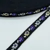 En stock Cinta de Estilo Étnico de Seda Brillante Vintage de 2 cm Decoración de Año Nuevo Navidad Encaje Accesorios para el Cabello Pasador Accesorios de Bricolaje