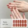 14 se refiere a [serie de color sólido] pegatinas de uñas de gel sin luz transfronterizas explosiones temu pegatinas de uñas duraderas impermeables