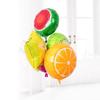 Raqueta flotante de aluminio con forma de fruta para bodas, foto de carambola, sandía, accesorios, diseño, decoración para fiesta de cumpleaños