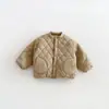Chaqueta acolchada de algodón con dibujos animados para niño 2026 Nueva chaqueta de béisbol acolchada de invierno para bebé Abrigo de algodón para niños zdw6644