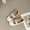 Zapatos Planos Franceses de Ballet de Corte Bajo para Mujer 2026 Nuevo Verano Retro Con Faldas Estilo Hada Mary Janes