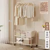Perchero Simple de Pie para Uso en Casa, Perchero Móvil para Ropa y Bolsos junto a la Cama del Dormitorio, Perchero