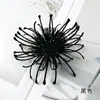 Flor Artificial de Plástico Crisântemo Perfurado com Agulha Flor Falsa DIY Flor Única Pequena Onagra Flor de Grampo Material para Adorno de Cabeça Kit Adereço para Fotografia de Casa