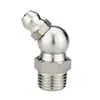 Niple de Engrase de Acero Inoxidable 304 Estándar Nacional Boquilla Lubricadora Recta Curva Conector de Boquilla Lubricadora Accesorios para Pistola de Grasa Boquilla M8M10