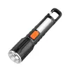 Linterna Modelo Nuevo Transfronteriza Lámpara de Filamento de Tungsteno USB Linterna LED para Exteriores Foco de Emergencia con Luz Lateral Linterna de Alto Brillo