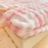 Pelúcia de Coelho Classe A Lençol de Baixo com Elástico de Peça Única Colcha de Veludo de Leite Espessa Protetor de Colchão Simmons Roupa de Cama