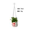 Fábrica atacado mão-tecido vaso de flores net bolso jardinagem criativa planta pendurada cesta transfronteiriça mão-tecida corda de algodão pendurado cesta