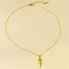 Collar de rosa de acero inoxidable 304 para mujer, cadena de clavícula de lujo ligero, joyería de nicho, exquisito collar con colgante de flor