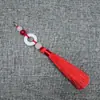 Yixiangfei 8B-5 Anillo de Correr Cierre de Langosta Borla 8 Borlas Estilo Antiguo Accesorios Dinastía Han Colgante para Ropa Artesanía Decoración