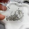 Mini Zircon Nail Art Jewelry tamaño pequeño blanco plano Micro diamante 5A alta calidad Rhinestone Nail Flash Diamond