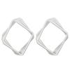Aretes geométricos irregulares de personalidad simple europea y americana, aretes de línea retorcida de personalidad para mujer, aretes transfronterizos al por mayor