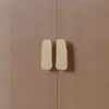 Nuevo Manillar de Puerta de Madera Maciza de Alto Grado Estilo Chino Manillar Redondo de Acero Inoxidable para Puerta de Cristal Sin Marco Listo para B&B Hotel
