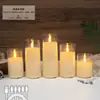Vela LED Recargable 220V con Oscilación Digital, Luz Ambiental Romántica Cálida Creativa para Boda, Bar, Fiesta
