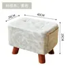Banqueta Baixa para Sala de Estar, Banqueta Quadrada de Tecido com Tecnologia Doméstica, Banqueta de Sofá, Apoio para os Pés ao Lado da Cama, Banqueta para Trocar Sapatos na Entrada, Banqueta de Sofá