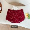 Calzoncillos Boxer Antibacterianos para Niña 10A Estilo Retro Floral Dulce Lazo Algodón Puro Cómodos de Cintura Media que Cubren la Cadera