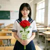 Colorido ramo de girasoles gigante de mano, girasoles tejidos a mano, regalo creativo para maestros durante la temporada de regreso a clases
