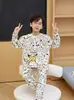 Pijama Infantil Novo Estilo Primavera e Outono Algodão Puro Manga Longa Pulôver Menino Pequeno Adolescentes Menino Grande Roupas de Casa