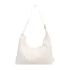 Bolsa de ombro feminina retrô de couro genuíno, couro bovino curtido vegetal de primeira camada, bolsa de axila, bolsa casual