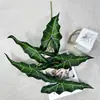 Nuevo producto transfronterizo: planta verde artificial, planta de taro grande, decoración de escritorio y sala de estar para el hogar, decoración de pasillo de boda, planta en maceta