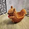 Cesto de Armazenamento Artesanato Imitação Rattan Cesto de Pão Ornamentos Feitos à Mão Cesto de Armazenamento de Animais Simulados