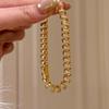 Pulsera de Hilo Telefónico Estilo Wei Xue para Mujer, Moda de Lujo Ligero, Nicho, Apilable, Gama Alta, Versátil, Única, Estilo Chanel