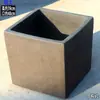Vasos de Cerâmica para Horta sem Esmalte, Vasos Extra Grandes para Plantio de Árvores em Varandas, Caixas Quadradas de Cerâmica Escovada para Plantio de Vegetais