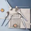 Bolsa de Almacenamiento para Brochas de Maquillaje, Bolsa Plegable y Portátil para Brochas, Puede Contener 12, 13 o 14 Juegos de Brochas, Bolsa de Almacenamiento a Prueba de Polvo