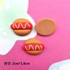 Comida de dibujos animados para jugar, galleta, queso, donut, accesorios de resina para bricolaje, crema, pegamento, funda de teléfono, horquilla, agujero, parche para zapatos