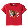 Ropa para niños Wang Wang, camiseta de algodón con cuello redondo y manga corta, nueva camiseta de verano, camiseta de media manga, una generación de cabello