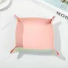 Caixa de Armazenamento de Couro para Mesa de Escritório, Hall de Entrada, Armazenamento de Chaves, Cosméticos, Joias, Suprimentos Domésticos Em Estoque