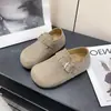 Zapatos de mujer tipo Birkenstock de suela gruesa y cobertura total, nuevo modelo otoño 2026, zapatos retro para mujer con plataforma interior, mocasines, zapatos casuales para mujer