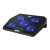 Radiador para portátil e-sports juego ventilador silencioso soporte de enfriamiento de plástico base de aleación de aluminio RGB