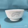 Tazón de cerámica de 4.5 pulgadas tazón para ensalada tazón de arroz para el hogar suministro tazón de porcelana puesto al por mayor tazón de flores de cerámica para el hogar