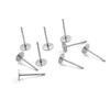 AliExpress Acero Inoxidable Cabeza Plana Aguja Aguja de Cabeza Plana Accesorios para Pins de Oreja DIY Aretes Hechos a Mano Material de Joyería