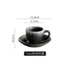 Taza de Café de Gres Retro Japonesa con Platillo Taza para Cappuccino Espresso Latte Italiana Taza de Café Elegante para Arte Latte