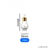 Botella de Vidrio Transparente Forma de Calabaza Única 100ml Loción de Esencia Botella Vacía Recargable 10ml Botella de Muestra para Aceite Medicinal Material de Empaque para Cuidado de la Piel