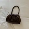 Nuevo Bolso de Hombro Plisado Minimalista de Diseño Nicho Estilo Coreano Otoño 2026, Bolso Exquisito de Moda Único para el Viaje Diario