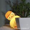 Luz nocturna LED de dibujos animados con forma de pato para dormitorio, creativa, para mesita de noche, decoración, puesto de mercado nocturno, regalo