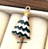 142 Colgantes de Navidad Colgantes de Aleación con Gota de Aceite Accesorios para Joyería DIY Colgante de Papá Noel Muñeco de Nieve Campana