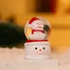 Bola de Cristal de Natal Presente Infantil Pequenos Enfeites Bola de Vidro de Resina Luminosa de Natal Suprimentos de Decoração para Presente de Natal
