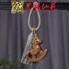 Colar com Pingente de Cavalo do Zodíaco em Sândalo, Corrente de Suéter Ano do Cavalo em Pau-Rosa Yiming Xianyuan, Pingente para Celular, Pingente de Chaveiro