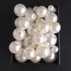 Venta al por mayor de fábrica Perlas de Imitación ABS Perlas Sueltas Cuentas en Hilo Mixtas Collar Materiales para DIY Accesorios de Joyería Perlas de Perforación Media