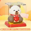 Grande Capivara Automática Solar com Cabeça que Balança de 3 polegadas Fofa Ornamento Atrator de Sorte Loja Presente Decoração Curativa