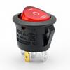 Interruptor Basculante Redondo para Barco de Furo Aberto 20mm Kcd1 4 Pinos 3 Velocidades Ponto de Cobre Ponto de Prata com Certificação Cecqc